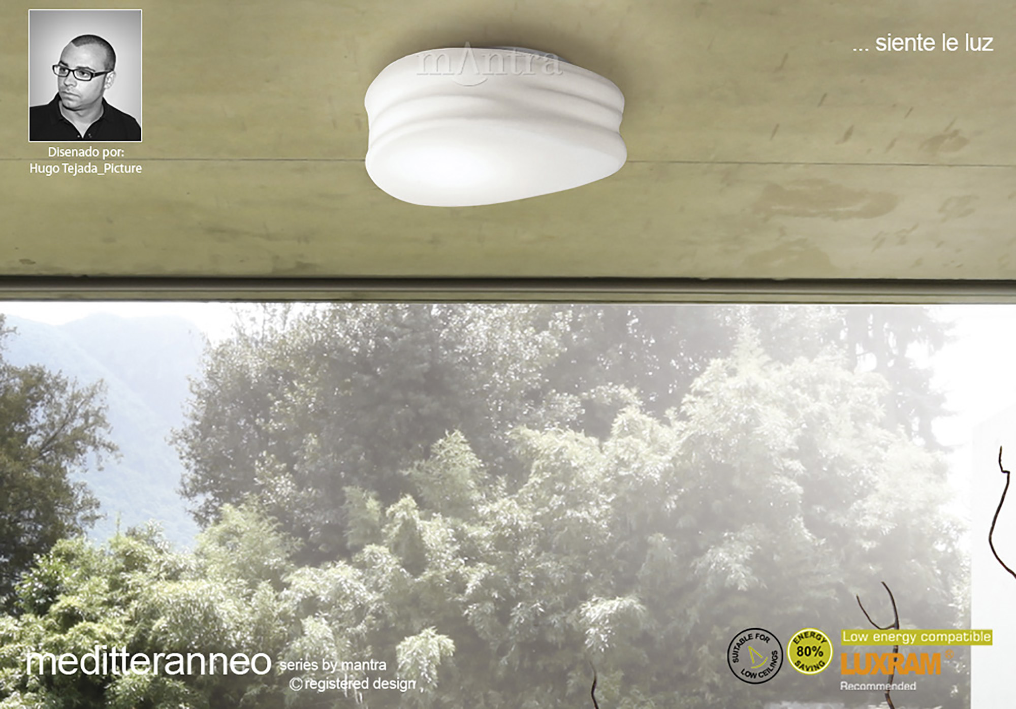 Mediterraneo Wall Lights Mantra Flush Wall Lights